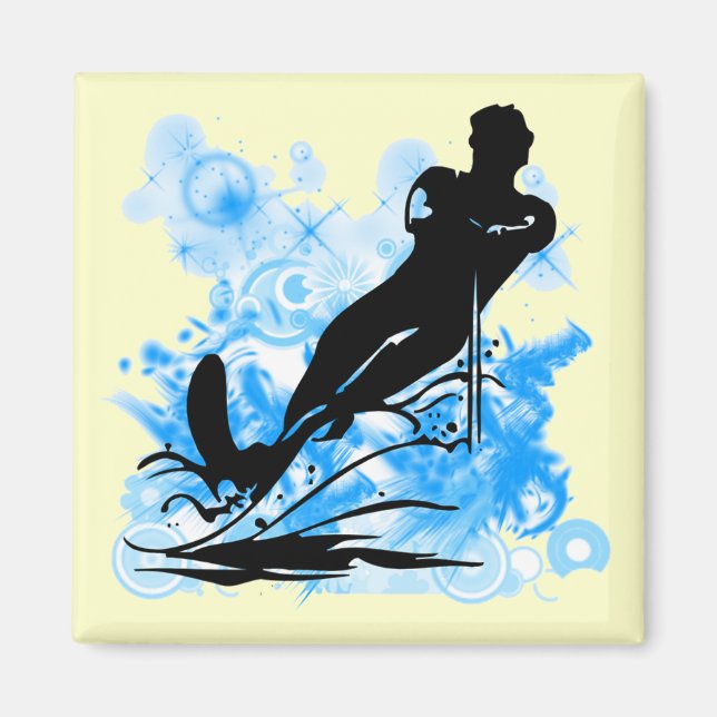 Aimant Ski nautique (Devant)