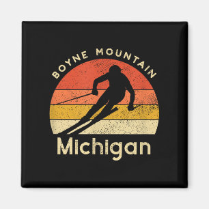 Aimant Ski vintage Boyne Mountain Michigan Mountain