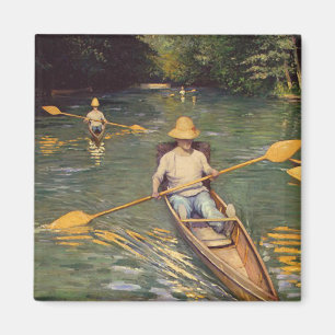 Aimant Skiffs vintages de Gustave Caillebotte sur les Yer