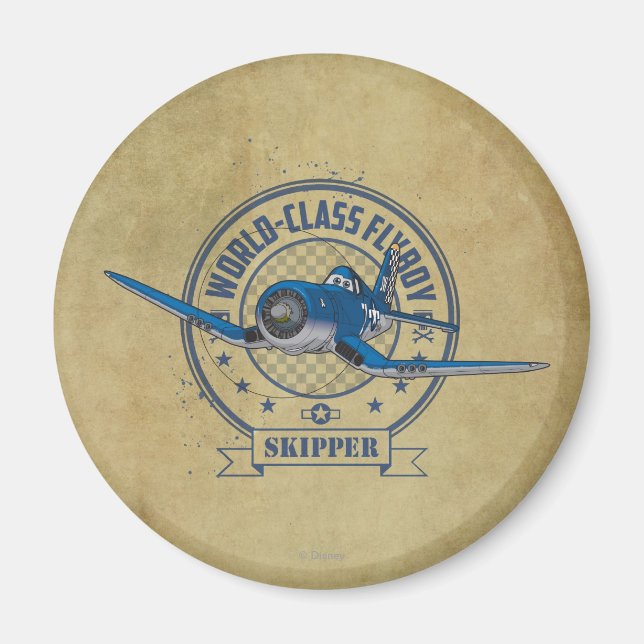 Aimant Skipper - Flyboy de classe mondiale (Devant)