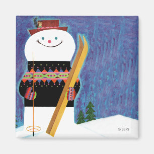 Aimant Skis pour Snowman
