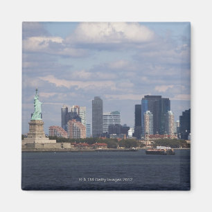 Aimant Skyline avec Statue de la Liberté