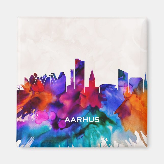 Aimant Skyline d'Aarhus (Devant)