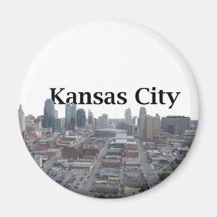 Aimant Skyline de Kansas City avec Kansas City dans le ci