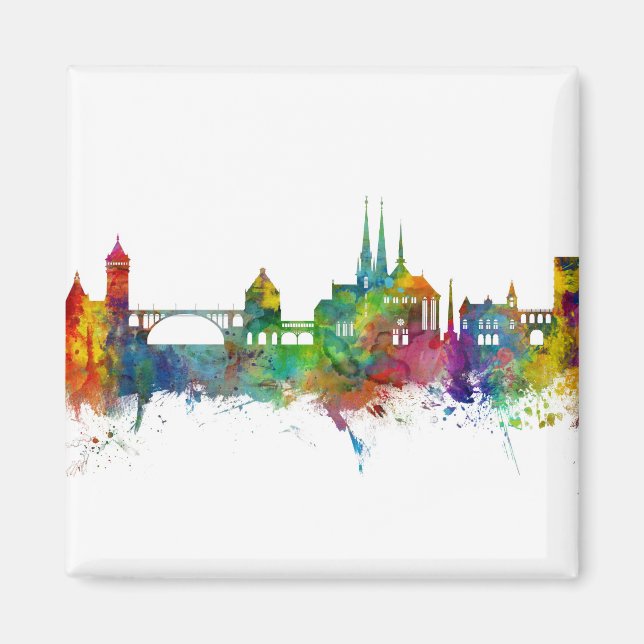 Aimant Skyline de Luxembourg City (Devant)