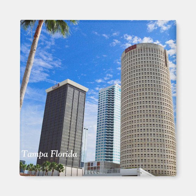 Aimant Skyline de Tampa Florida (Devant)