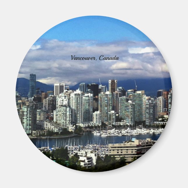 Aimant Skyline de Vancouver, Canada (Devant)