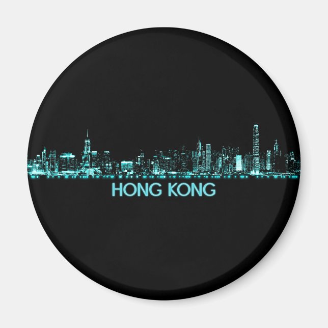 Aimant Skyline Hong Kong (Devant)