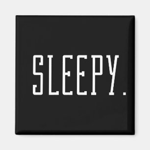 Aimant Sleepy. Typographie