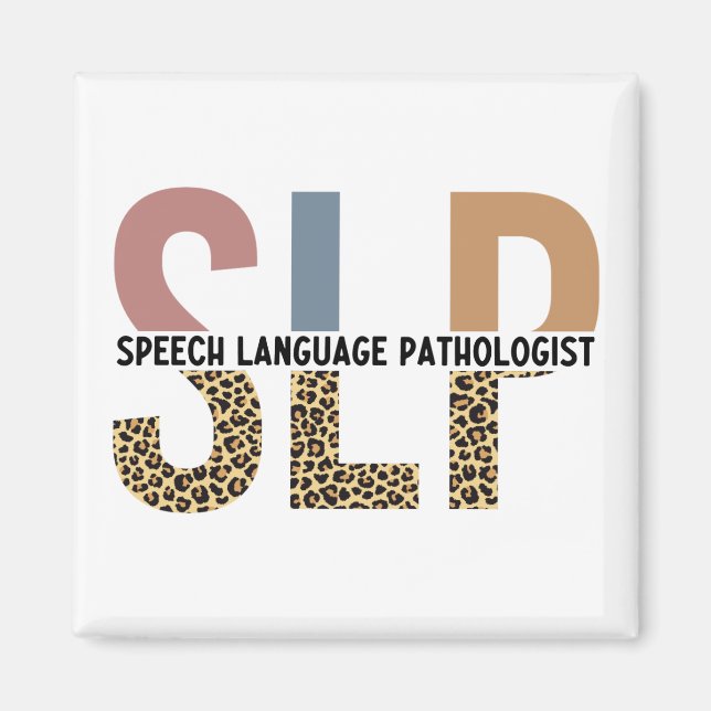 Aimant SLP Discours Pathologiste Typographie Empreinte de (Devant)