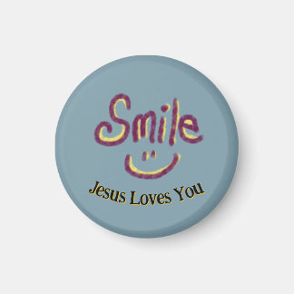 Aimant Smile Jesus Loves You Christian 