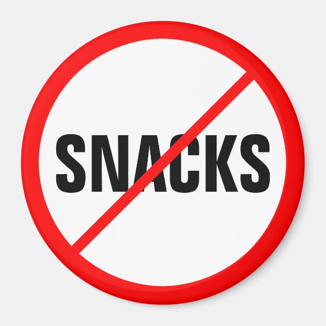Aimant Snacks interdits ! (Devant)