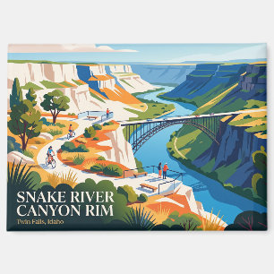 Aimant Snake River Canyon Rim Idaho