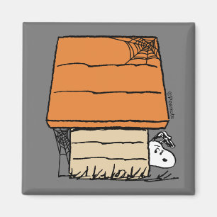 Aimant Snoopy Halloween Spider Web Doghouse