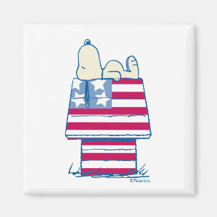 Aimant Snoopy sur 4 juillet Dog House