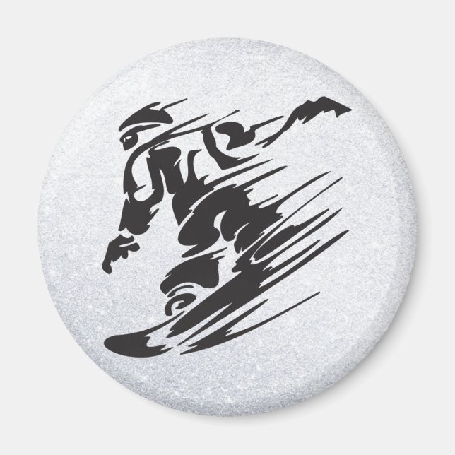 Aimant snowboard (Devant)