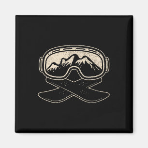 Aimant Snowboard Snowboard Snowboard Freestyle Mont