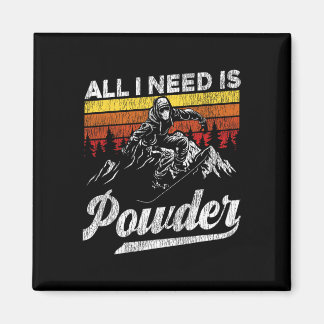 Aimant Snowboard Snowboard Vintage Retro Tout Ce Dont J'A