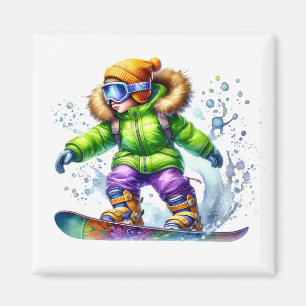 Aimant Snowboarder  