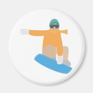 Aimant Snowboardeur