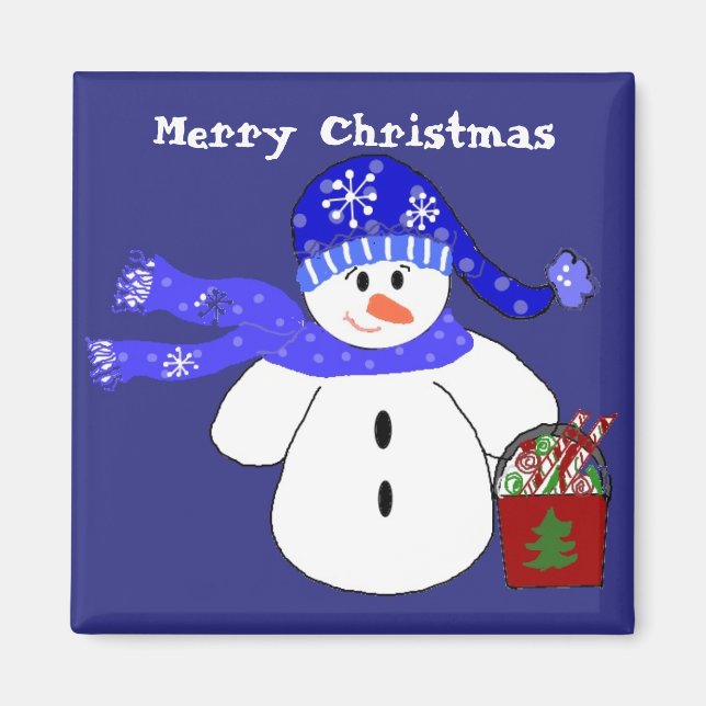 Aimant Snowman avec Traitements (Devant)