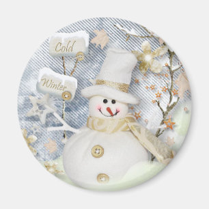 Aimant Snowman hiver froid