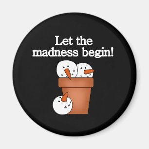 Aimant Snowman Holiday Madness