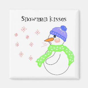 Aimant Snowman Kisses