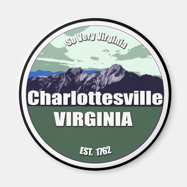 Aimant So Very Virginia Charlottesville (Devant)