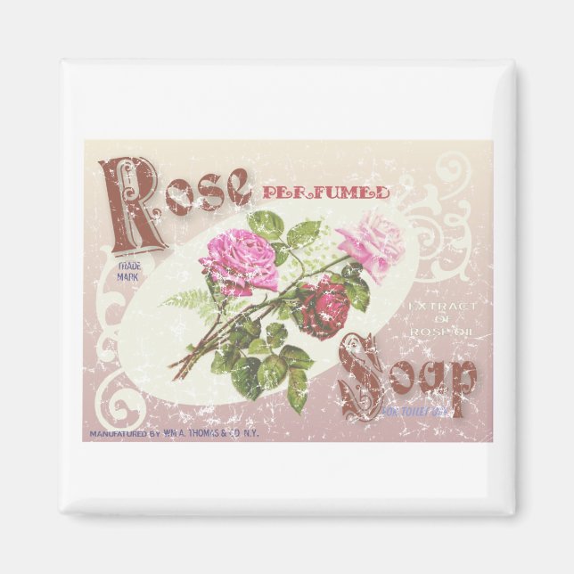 Aimant Soap rose en détresse (Devant)