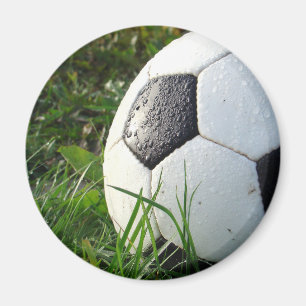 Aimant Soccer~ Boule de pied dans le champ