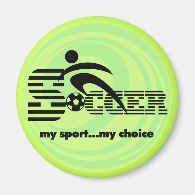 Aimant Soccer My Sport T-shirts et cadeaux (Devant)