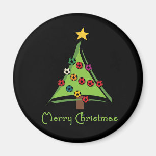 Aimant SoccerChickChristmasTree