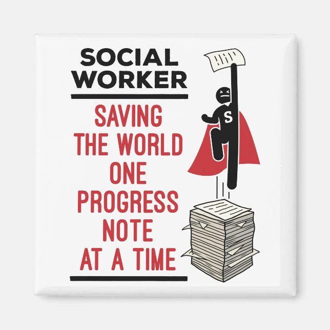 Aimant Social Worker Fundy Progress Note Travail social (Devant)