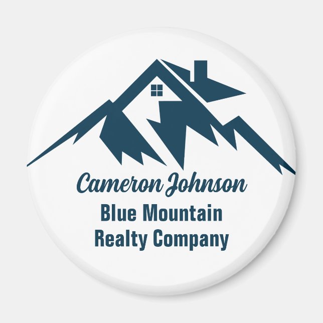 Aimant Société immobilière Mountain Marketing personnalis (Devant)