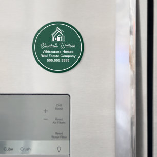 Aimant Société immobilière verte Realtor personnalisé