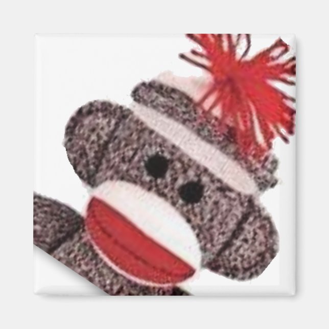 Aimant Sock Monkey marchandises produits cadeaux (Devant)