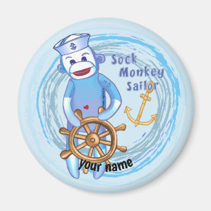 Aimant Sock Monkey Sailor