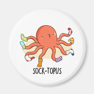 Aimant Socktopus Drôle Octopus Avec Chaussettes Pun