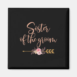 Aimant Soeur De La Fête des mariées Groom Cadeau Mariage