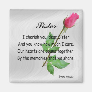 AIMANT SOEUR PERSONNALISÉE -MAGNET