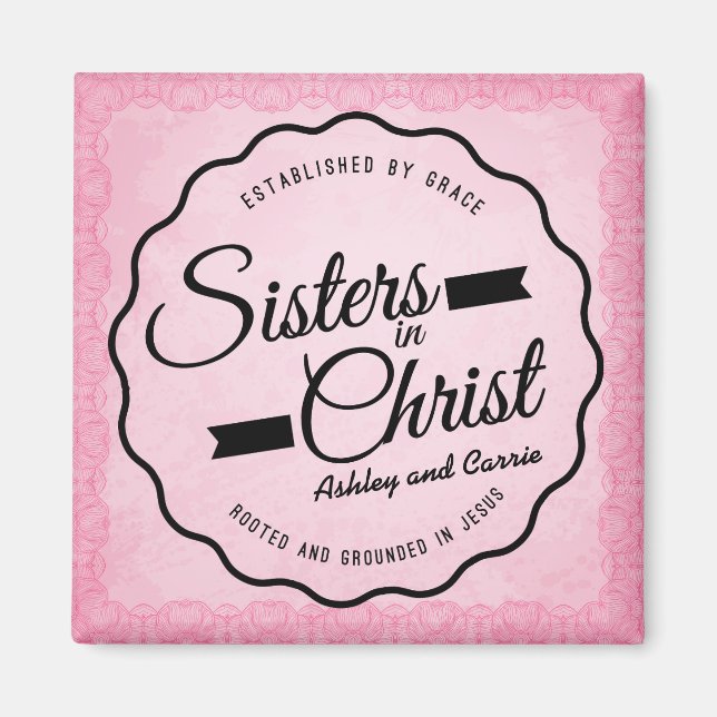Aimant Soeurs dans l'aimant du Christ (Devant)