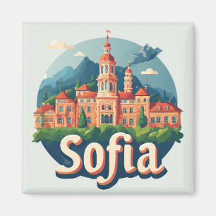 Aimant Sofia Bulgarie Cadeau de voyage mémoire de ville �