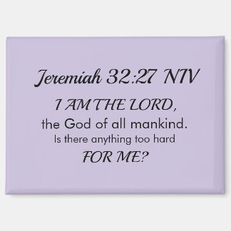 Aimant Soft Purple Inspirational Bible Verse Power of God