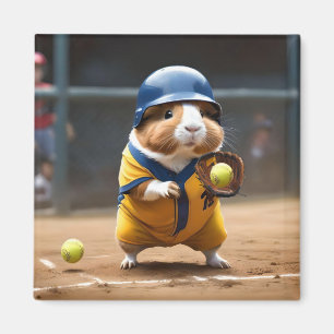 Aimant Softball Superstar : Le grand jeu du Cochon de Gui