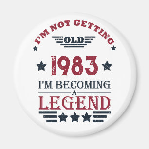 Aimant Soirée de 40 ans vintage personnalisée