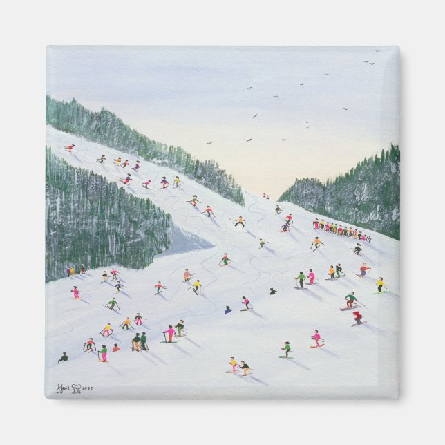 Aimant Soirée de ski 1995 (Devant)