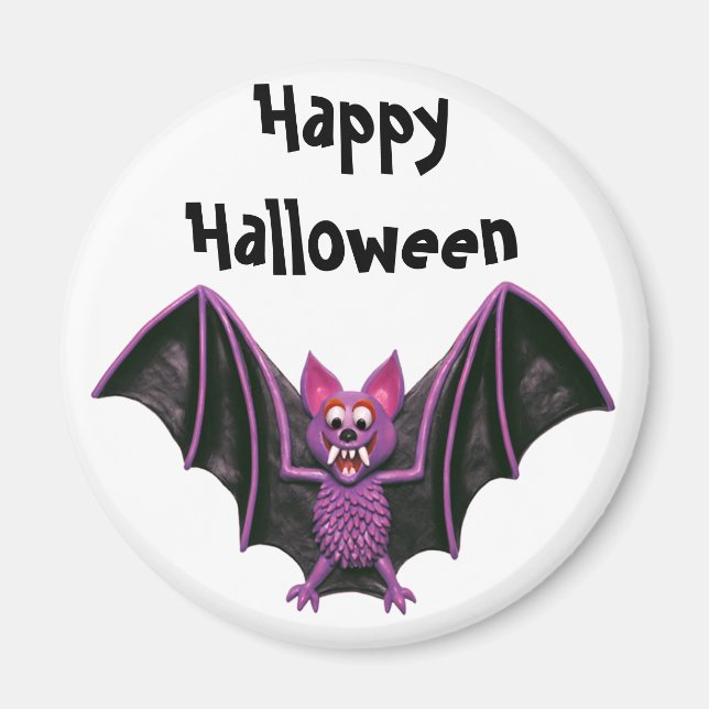 Aimant Soirée d'Halloween Cute Bat (Devant)