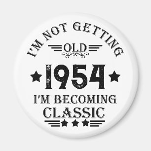 Aimant Soixante-dix vintages 70e anniversaire personnalis