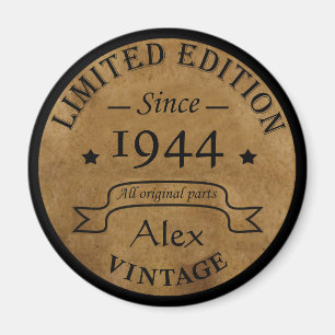 Aimant Soixante-dix vintages fête du 80e anniversaire